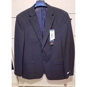 Van Heusen Men's Cool Flex Slim Fit Jacket, Navy, 44 Long